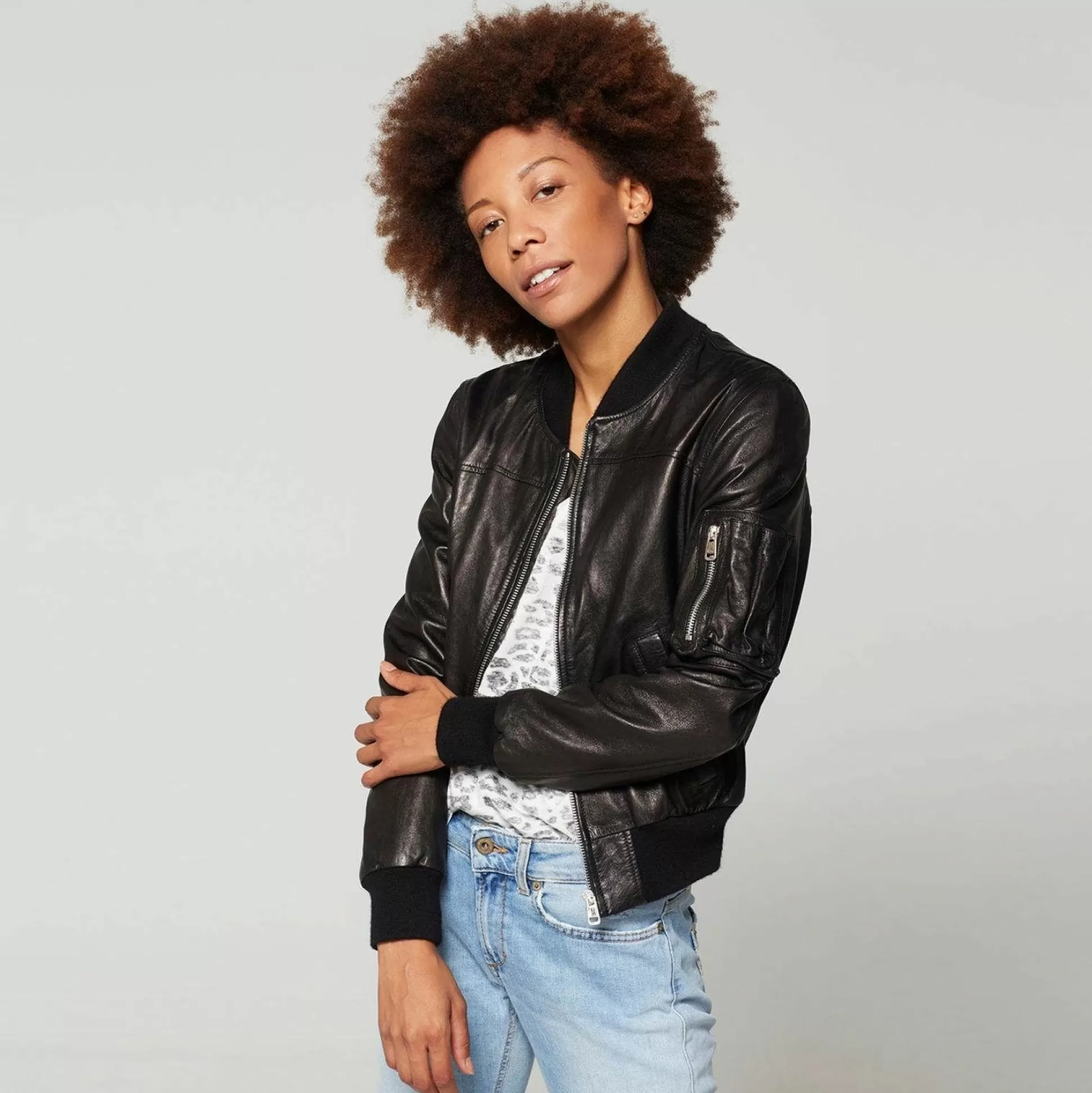 Shop A.S.98 Leather Jacket Amber