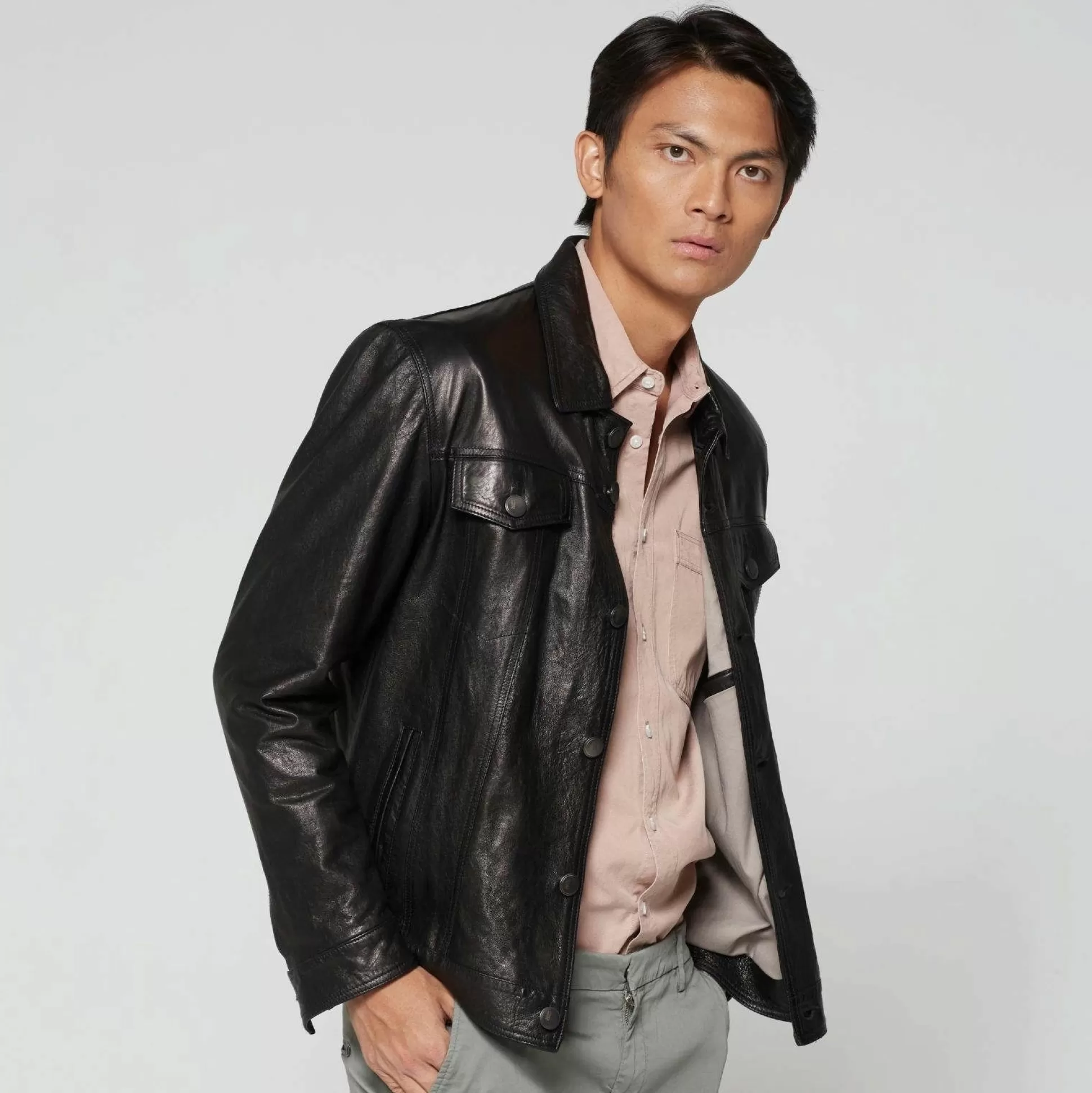 Clearance A.S.98 Leather Jacket Bruce