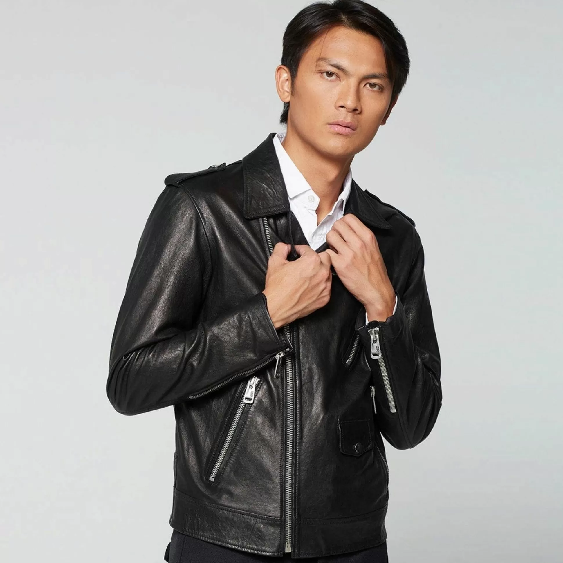 Cheap A.S.98 Leather Jacket Jimmy