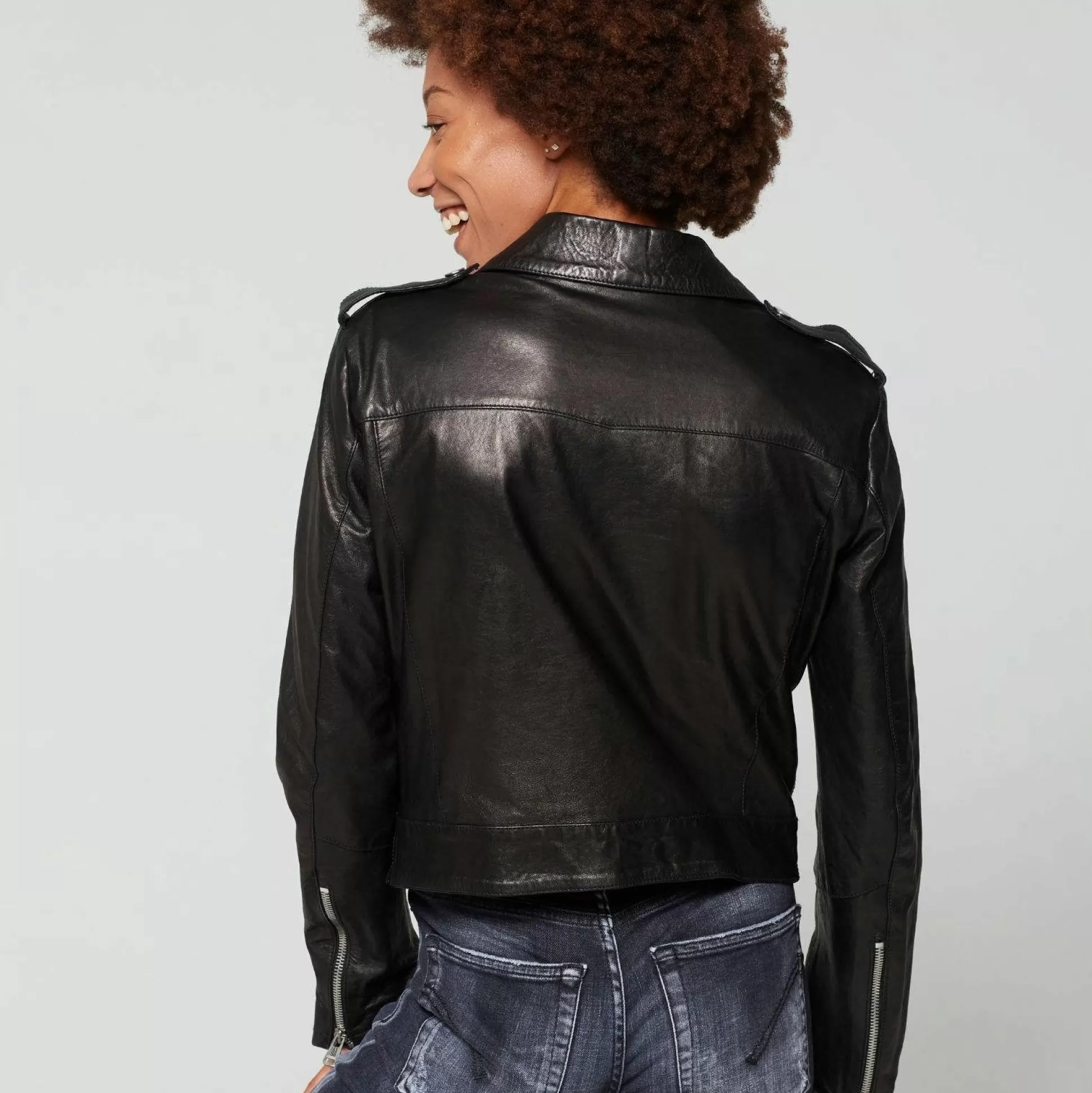 Shop A.S.98 Leather Jacket Katy